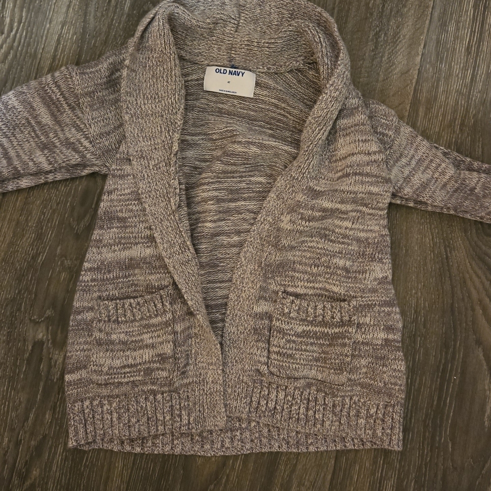 Old Navy Shawl Collar Marled Cardigan in Taupe and Beige